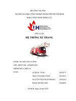 IUH - Tiểu luận Công nghệ kỹ thuật ô tô - Hệ thống xe thang