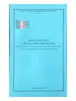 Báo cáo Đề xuất cấp phép môi trường của dự Án Đầu tư dự Án nhà máy sản xuất bao bì nhựa Đức hùng tại cụm công nghiệp phúc Ứng, huyện sơn dương