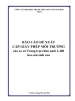 Báo Cáo Đề Xuất Cấp Giấy Phép Môi Trường Trang Trại Chăn Nuôi 2.400 Heo Nái Sinh Sản Do Công Ty Tnhh Mtv Chăn Nuôi Hải Hòa Làm Chủ Đầu Tư.pdf