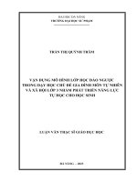 Vận dụng mô hình lớp học Đảo ngược trong dạy học chủ Đề gia Đình môn tự nhiên và xã hội lớp 3 nhằm phát triển năng lực tự học cho học sinh