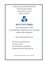 Đề tài thiết kế kết cấu nhịp cầu dầm bê tông cốt thép dự Ứng lực căng trước nhịp giản Đơn, tiết diện i33