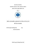 Hệ thống giám sát  Nagios