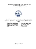 Lập hồ sơ dự thầu và biện pháp thi công phần ngầm tòa nhà làm việc và văn phòng cho thuê tùng lâm Đà năng