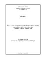 Nâng cao năng lực dạy học toán 3 cho giáo viên theo hướng phát triển năng lực giải quyết vấn Đề của học sinh