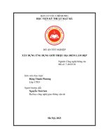Đồ Án tốt nghiệp xây dựng Ứng dụng giới thiệu Địa Điểm làm Đẹp
