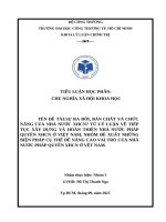 Tên Đề tàisự ra Đời, bản chất và chức năng của nhà nước xhcn từ lý luận về tiếp tục xây dựng và hoàn thiện nhà nước pháp quyền xhcn Ở việt nam, nhóm Đề xuất những