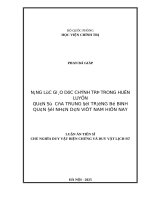 Năng lực giáo dục chính trị trong huấn luyện quân sự của trung Đội trưởng bộ binh quân Đội nhân dân việt nam hiện nay