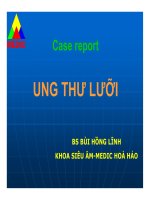 Ca lâm sàng ung thư lưỡi