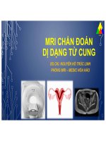 Mri chẩn Đoán dị dạng tử cung