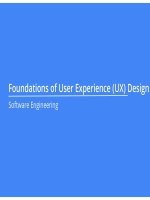 Foundations of User Experience Design