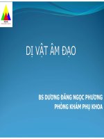 Ca lâm sàng dị vật Âm Đạo