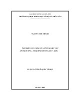 TẬP HỢP LỰC LƯỢNG CỦA MỸ TẠI KHU VỰC ẤN ĐỘ DƯƠNG  THÁI BÌNH DƯƠNG (2017 - 2025)