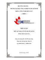 IUH - Tiểu luận Kỹ thuật ô tô chuyên dùng - Máy Gặt Lúa