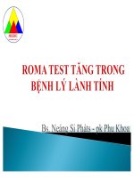 Roma test tăng trong bệnh lý lành tính