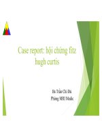 Case report hội chứng fitz hugh curtis