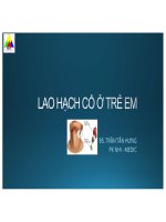 Lao hạch cổ Ở trẻ em