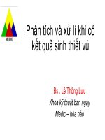 Phân tích và xử lí khi có kết quả sinh thiết vú