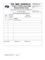 工伤报告以及未遂事件程序 Quy trình báo cáo tai nạn lao động và sự cố cận tai nạn lao động