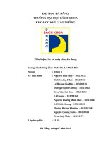 Tiểu luận xe và máy chuyên dung