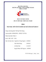 IUH - Đồ án môn Thiết kế cơ khí - Tính toán, thiết kế máy nghiền hạt ngô công suất 200 kg/h
