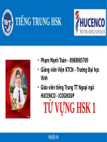 Từ vựng hsk1