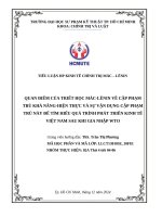 Quan Điểm của triết học mác lênin về cặp phạm trù khả năng hiện thực và sự vận dụng cặp phạm trù này Để tìm hiểu quá trình phát triển kinh tế việt nam sau khi gia nhập wto