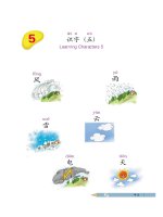 GIÁO TRÌNH TIẾNG TRUNG TRẺ EM TRUNG QUỐC《中文》教材第一册第5课