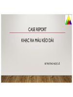 Khạc ra máu kéo dài
