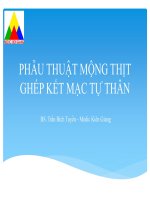 Phẫu thuật mộng thịt ghép kết mạc tự thân