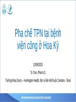 05 pha chế tpn tại bệnh viện Ở hoa kỳ   tiếng việt