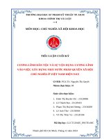 Cương lĩnh dân tộc và sự vận dụng cương lĩnh vào việc xây dựng nhà nước pháp quyền xã hội chủ nghĩa Ở việt nam hiện nay