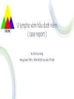 U lympho vòm hầu dưới niêm