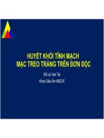 Huyết khối tĩnh mạch mạc treo tràng trên Đơn Độc