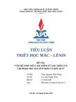 Vấn Đề sinh viên làm thêm từ góc nhìn của cặp phạm trù nguyên nhân và kết quả