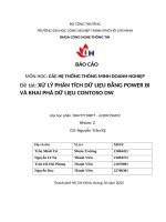 IUH - BÁO CÁO CÁC HỆ THỐNG THÔNG MINH DOANH NGHIỆP - XỬ LÝ PHÂN TÍCH DỮ LIỆU BẰNG POWER BI VÀ KHAI PHÁ DỮ LIỆU CONTOSO DW