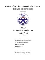 Đồ Án dao Động và tiếng Ồn trên Ô tô