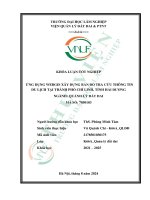 Ứng dụng webgis xây dựng bản Đồ tra cứu thông tin du lịch tại thành phố chí linh, tỉnh hải dương
