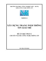 Xây dựng trang web thông tin giải trí