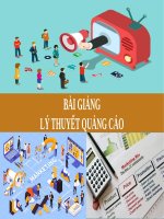 BÀI GIẢNG - LÝ THUYẾT QUẢNG CÁO ( combo full slides 4 chương )