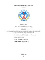 Cơ sở xây dựng gia Đình trong thời kỳ quá Độ lên chủ nghĩa xã hội, liên liên hệ thực tiễn việt nam