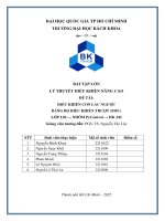 Bài tập lớn lý thuyết Điều khiển nâng cao Đề tài Điều khiển con lắc ngược