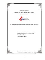 IUH - Xây dựng hệ thống quản lý quy trình sản xuất tại xưởng lắp ráp ô tô