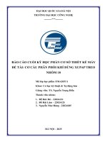 Báo cáo cuối kỳ học phần cơ sở thiết kế máy Đề tài cơ cấu phân phối khí dùng xupap treo