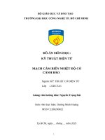 Đồ Án môn học kỹ thuật Điện tử mạch cảm biến nhiệt Độ có cảnh bào