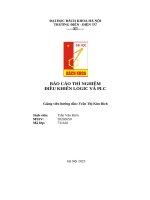 Báo cáo thí nghiệm Điều khiển logic và plc