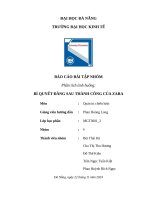 Báo cáo bài tập nhóm phân tích tình huống bí quyết Đằng sau thành công của zara