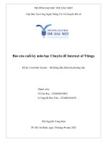 Môn học chuyên Đề internet of things Đề tài controller system – hệ thống Điều khiển Đa phương tiện