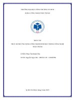 Báo cáo thực hành Ứng dụng công nghệ sinh học trong công nghệ thực phẩm