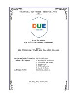 Đề tài bức tranh kinh tế việt nam giai Đoạn 2016 2020