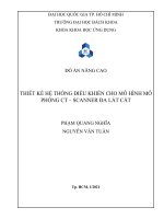 Đồ Án nâng cao thiết kế hệ thống Điều khiển cho mô hình mô phỏng ct – scanner Đa lát cắt